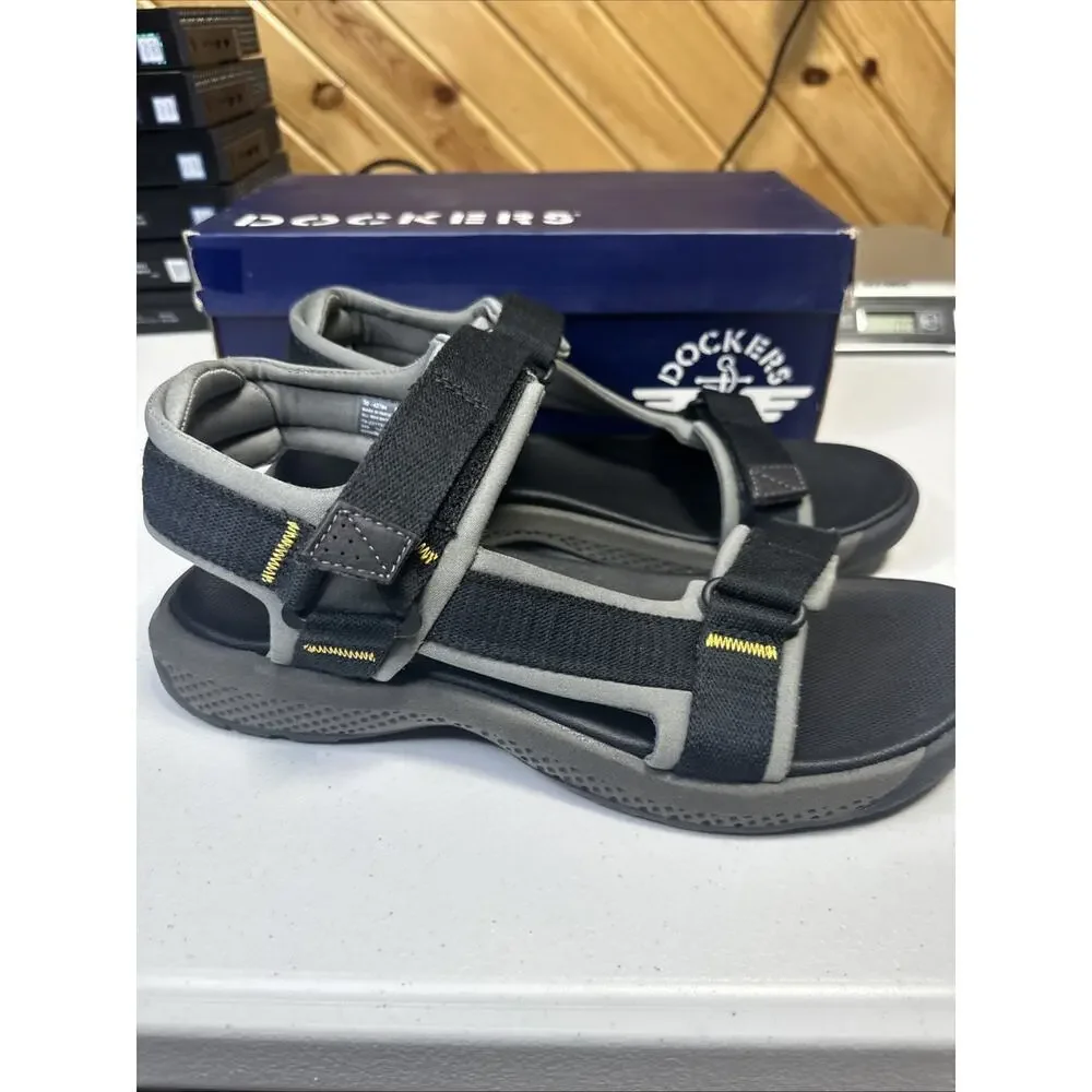 Dockers Zander Black Hook & Loop Hiking Sandals | Men’s Size 13 US | New
